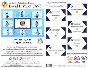 Local District East Schools Menu 2021